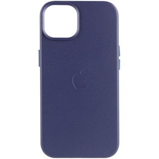 Шкіряний чохол Epik Leather Case AA with MagSafe Apple iPhone 14 6.1" Фіолетовий / Amethys - Інтернет-магазин спільних покупок ToGether