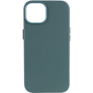 Шкіряний чохол Epik Leather Case AA з MagSafe Apple iPhone 14 Plus 6.7" Pine green - Інтернет-магазин спільних покупок ToGether