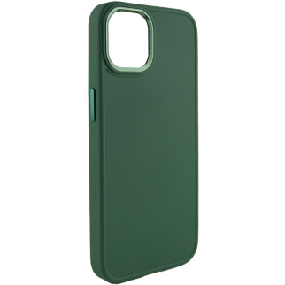 TPU чохол Epik Bonbon Metal Style Apple iPhone 14 6.1" Зелений / Pine green - Інтернет-магазин спільних покупок ToGether