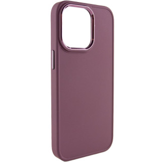 TPU чохол Epik Bonbon Metal Style Apple iPhone 14 Pro Max 6.7" Бордовий / Plum - Інтернет-магазин спільних покупок ToGether