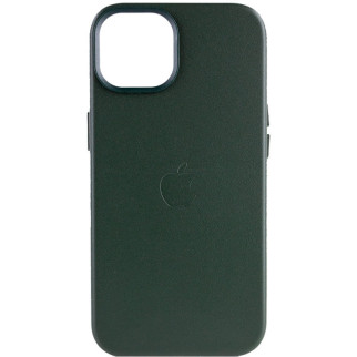 Шкіряний чохол Epik Leather Case AA Plus with MagSafe Apple iPhone 14 6.1" Shirt Green - Інтернет-магазин спільних покупок ToGether