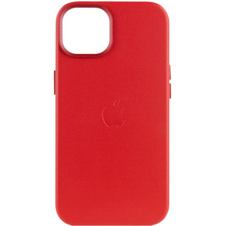 Шкіряний чохол Epik Leather Case AA Plus with MagSafe Apple iPhone 14 Plus 6.7" Crimson - Інтернет-магазин спільних покупок ToGether