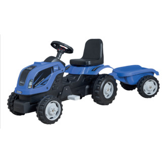 Дитячий трактор з причепом на педалях MMX MICROMAX (01-011) синій - Інтернет-магазин спільних покупок ToGether