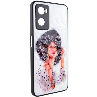 TPU+PC чохол Epik Prisma Ladies Oppo A57s/A77s Girl in a hat - Інтернет-магазин спільних покупок ToGether