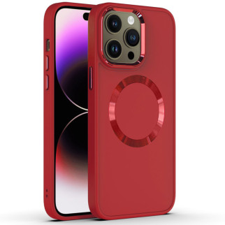 TPU чохол Epik Bonbon Metal Style with MagSafe Apple iPhone 12 Pro Max 6.7" Червоний / Red - Інтернет-магазин спільних покупок ToGether