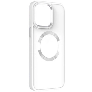 TPU чохол Epik Bonbon Metal Style with MagSafe Apple iPhone 14 6.1" Білий / White - Інтернет-магазин спільних покупок ToGether
