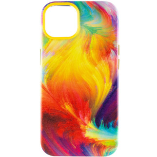 Шкіряний чохол Epik Colour Splash Apple iPhone 11 6.1" Yellow / Red - Інтернет-магазин спільних покупок ToGether
