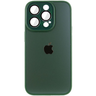 Чохол TPU+Glass Epik Sapphire Midnight Apple iPhone 14 Pro 6.1" Зелений / Forest green - Інтернет-магазин спільних покупок ToGether