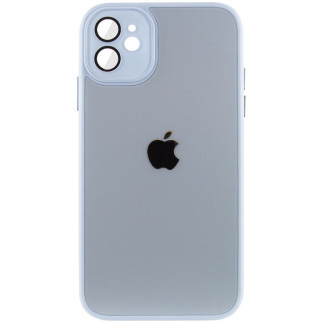 Чохол TPU+Glass Epik Sapphire Midnight Apple iPhone 12 6.1" Блакитний / Blue - Інтернет-магазин спільних покупок ToGether