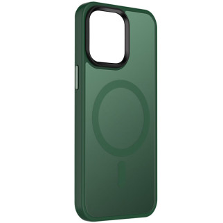 TPU+PC чохол Epik Metal Buttons with MagSafe Colorful Apple iPhone 14 6.1" Зелений - Інтернет-магазин спільних покупок ToGether