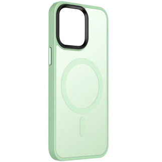 TPU+PC чохол Epik Metal Buttons with MagSafe Colorful Apple iPhone 14 6.1" М'ятний - Інтернет-магазин спільних покупок ToGether