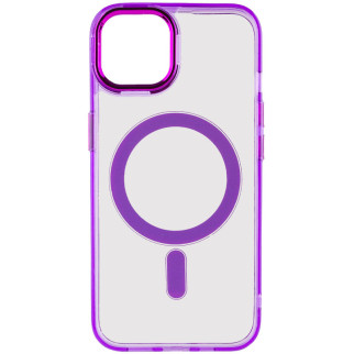 Чохол TPU Epik Iris with MagSafe Apple iPhone 13 6.1" Фіолетовий - Інтернет-магазин спільних покупок ToGether