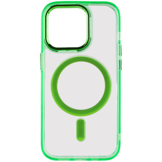 Чохол TPU Epik Iris with MagSafe Apple iPhone 13 Pro 6.1" Салатовий - Інтернет-магазин спільних покупок ToGether