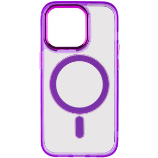 Чохол TPU Epik Iris with MagSafe Apple iPhone 13 Pro Max 6.7" Фіолетовий - Інтернет-магазин спільних покупок ToGether