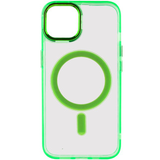 Чохол TPU Epik Iris with MagSafe Apple iPhone 14 6.1" Салатовий - Інтернет-магазин спільних покупок ToGether