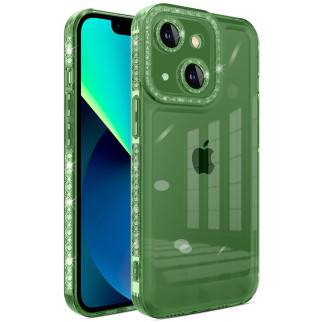 Чохол TPU Epik Starfall Clear Apple iPhone 14 6.1" Зелений - Інтернет-магазин спільних покупок ToGether