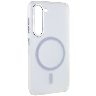 Чохол TPU Epik Lyon frosted with MagSafe Samsung Galaxy S23+ white - Інтернет-магазин спільних покупок ToGether