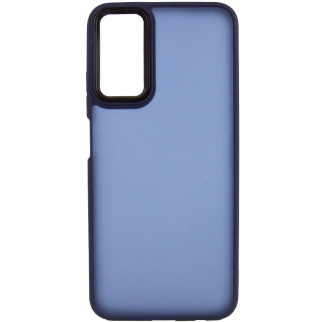 Чохол TPU+PC Epik Lyon Frosted Oppo A17 Navy Blue - Інтернет-магазин спільних покупок ToGether