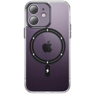 Чохол TPU+PC Epik Colorful with MagSafe Apple iPhone 12 6.1" Black - Інтернет-магазин спільних покупок ToGether