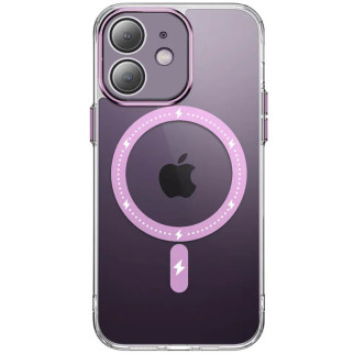 Чохол TPU+PC Epik Colorful with MagSafe Apple iPhone 12 6.1" Pink - Інтернет-магазин спільних покупок ToGether