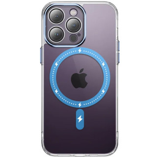 Чохол TPU+PC Epik Colorful with MagSafe Apple iPhone 12 Pro Max 6.7" Blue - Інтернет-магазин спільних покупок ToGether