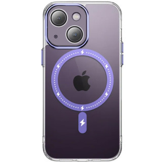 Чохол TPU+PC Epik Colorful with MagSafe Apple iPhone 13 6.1" Purple - Інтернет-магазин спільних покупок ToGether