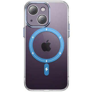 Чохол TPU+PC Epik Colorful with MagSafe Apple iPhone 14 6.1" Blue - Інтернет-магазин спільних покупок ToGether