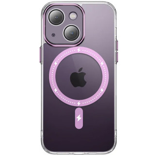 Чохол TPU+PC Epik Colorful with MagSafe Apple iPhone 14 6.1" Pink - Інтернет-магазин спільних покупок ToGether