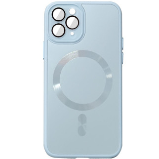 Чохол TPU+Glass Epik Sapphire Midnight with MagSafe Apple iPhone 11 Pro 5.8" Блакитний / Blue - Інтернет-магазин спільних покупок ToGether