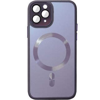 Чохол TPU+Glass Epik Sapphire Midnight with MagSafe Apple iPhone 12 Pro 6.1" Фіолетовий / Deep Purple - Інтернет-магазин спільних покупок ToGether