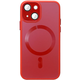 Чохол TPU+Glass Epik Sapphire Midnight with MagSafe Apple iPhone 13 6.1" Червоний / Red - Інтернет-магазин спільних покупок ToGether