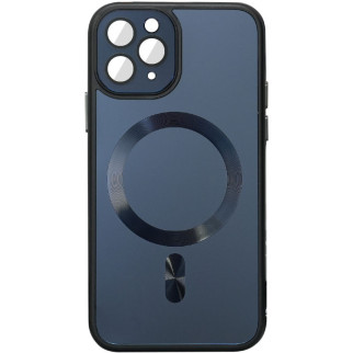 Чохол TPU+Glass Epik Sapphire Midnight with MagSafe Apple iPhone 13 Pro 6.1" Чорний / Black - Інтернет-магазин спільних покупок ToGether