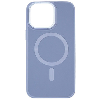 Шкіряний чохол Epik Bonbon Leather Metal Style with MagSafe Apple iPhone 11 6.1" Блакитний / Mist blue - Інтернет-магазин спільних покупок ToGether