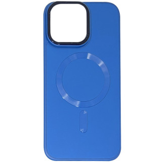 Шкіряний чохол Epik Bonbon Leather Metal Style with MagSafe Apple iPhone 12 Pro Max 6.7" Синій / Indigo - Інтернет-магазин спільних покупок ToGether