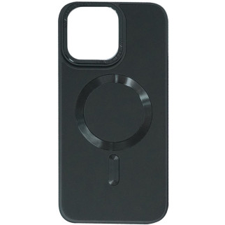 Шкіряний чохол Epik Bonbon Leather Metal Style with MagSafe Apple iPhone 13 6.1" Чорний / Black - Інтернет-магазин спільних покупок ToGether