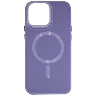 Шкіряний чохол Epik Bonbon Leather Metal Style with MagSafe Apple iPhone 14 6.1" Сірий / Lavender - Інтернет-магазин спільних покупок ToGether