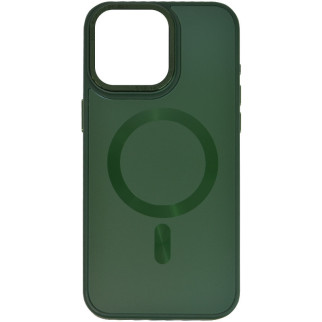 Чохол TPU+Glass Epik Sapphire Midnight Open Camera with MagSafe Apple iPhone 15 6.1" Зелений / Forest green - Інтернет-магазин спільних покупок ToGether