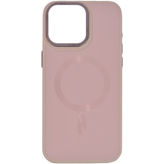 Чохол TPU+Glass Epik Sapphire Midnight Open Camera with MagSafe Apple iPhone 15 6.1" Рожевий / Pink Sand - Інтернет-магазин спільних покупок ToGether