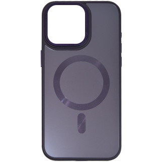 Чохол TPU+Glass Epik Sapphire Midnight Open Camera with MagSafe Apple iPhone 15 6.1" Фіолетовий / Deep Purple - Інтернет-магазин спільних покупок ToGether