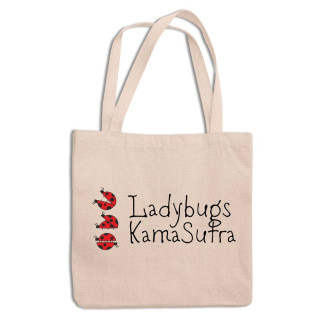 Еко-сумка шоппер з принтом "Ladybugs Kama Sutra. Сонечка Кама Сутра" Push IT Кавун ЭСШ001344 - Інтернет-магазин спільних покупок ToGether