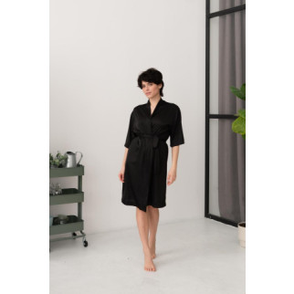 Жіночий шовковий халат Tango, чорний - Інтернет-магазин спільних покупок ToGether