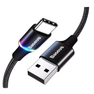 USB Type-C кабель BASEUS з led підсвічуванням 2 м Чорний - Інтернет-магазин спільних покупок ToGether