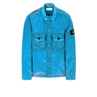 Сорочка Stone Island 10245 Nylon Metal Colour Weft Blue L - Інтернет-магазин спільних покупок ToGether