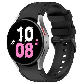 Ремінець шкіра-силікон BeWatch Samsung Galaxy Watch 4 / 5 / 6 20 мм Чорний (1gw0102) - Інтернет-магазин спільних покупок ToGether