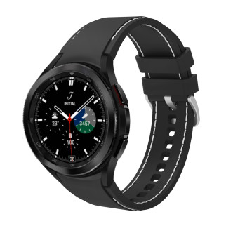 Ремінець силіконовий BeWatch для Samsung Galaxy Watch 4/5/6 Чорний з білим (1gw0202) - Інтернет-магазин спільних покупок ToGether