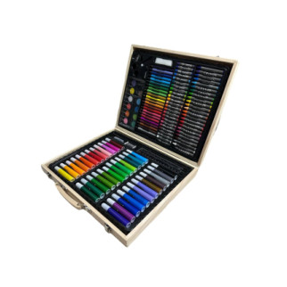 Олівці та маркери для малювання у дерев'яній валізці 150 шт Art Set (2013960296) - Інтернет-магазин спільних покупок ToGether