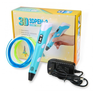 3D ручка OPT-TOP з набором еко пластику PLA 3D Pen-2 з адаптером (1756374510) - Інтернет-магазин спільних покупок ToGether