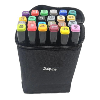Набір маркерів 24 кольорів OPT-TOP для малювання та скетчингу (1756375318) - Інтернет-магазин спільних покупок ToGether
