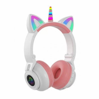 Дитячі бездротові навушники OPT-TOP Єдиноріг Cat STN-27 LED Bluetooth з котячими вушками (1756375322) - Інтернет-магазин спільних покупок ToGether