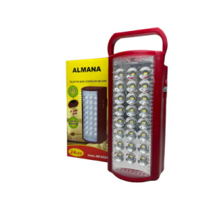 Ручний прожекторний світильник кемпінговий акумуляторний Almana KP-6324 24 LED з павербанком Червоний - Інтернет-магазин спільних покупок ToGether